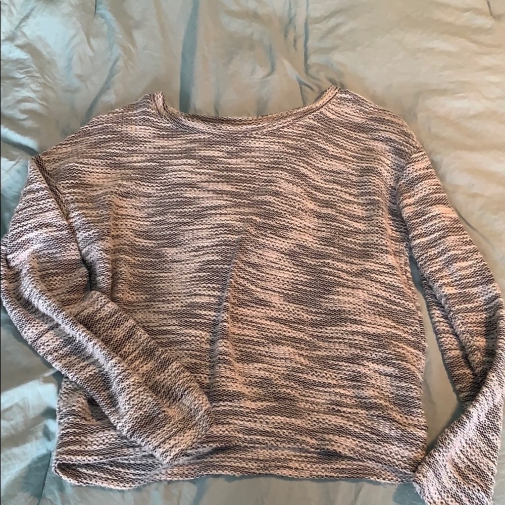 Grey and White Sweater shirt
